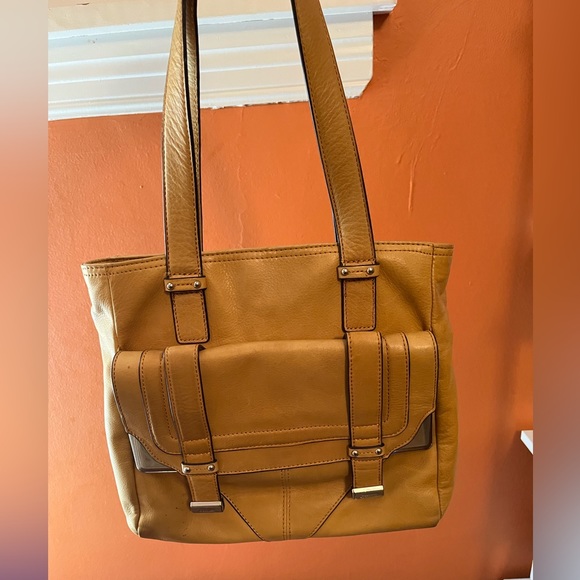 B. MARKOWSKY Mustard Colored Shoulder Tote (EUC) - Picture 2 of 15